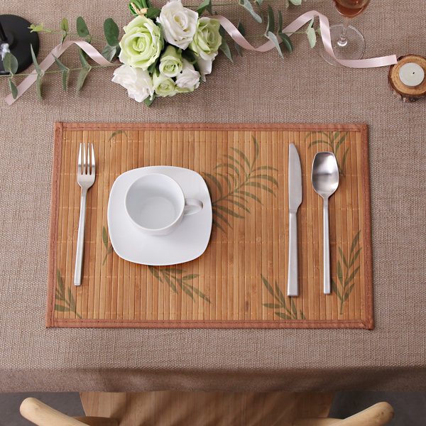 Bayou Breeze Delcastillo Wood/Bamboo Rectangular Placemat & Reviews